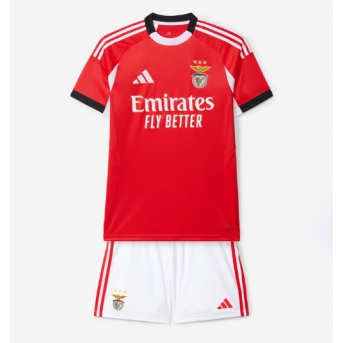 Benfica Maglia Gara Casa Repliche 2025-26 Bambino Maniche Corte